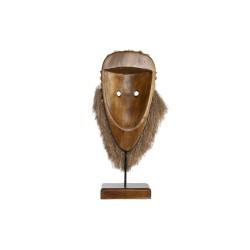 Figura Decorativa DKD Home Decor Natural Máscara Fibra (30 x 10,5 x 53 cm)