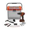 Set de taladro y accesorios Black & Decker bcksb05-qw 18 V