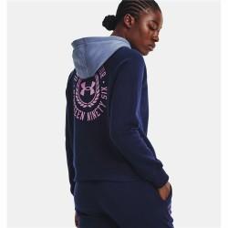 Sudadera con Capucha Mujer Under Armour Rival Fleece Azul marino