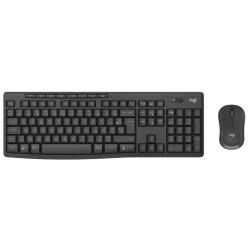 Teclado y Ratón Inalámbrico Logitech MK370 Azerty Francés Gris Grafito