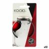 Termómetro para Vino Koala Bodega Reloj Negro Plástico 7,5 x 7,5 cm (Pack 12x)