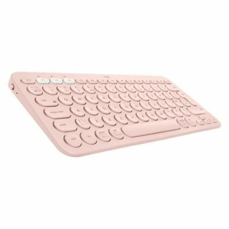 Teclado Logitech K380 Francés AZERTY Rosa AZERTY