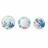 Set de Vajilla DKD Home Decor Porcelana Azul Verde 18 Piezas