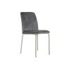 Silla de Comedor DKD Home Decor Gris Metal Poliéster (44 x 46 x 90 cm)