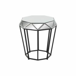 Mesa auxiliar DKD Home Decor Negro Metal Espejo 50 x 50 x 55 cm