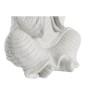 Figura Decorativa DKD Home Decor 24 x 22 x 39 cm Blanco Monje Oriental (3 Piezas)