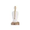 Figura Decorativa DKD Home Decor Mujer Marrón Blanco (2 Unidades)