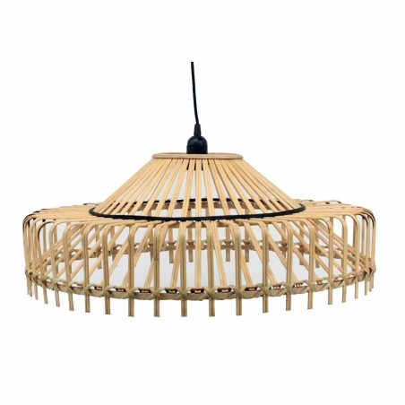 Lámpara de Techo DKD Home Decor 61 x 61 x 23 cm 61 x 61 x 31 cm Marrón Bambú 50 W