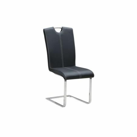 Silla de Comedor DKD Home Decor Negro Metal Poliuretano (59 x 45 x 102 cm)