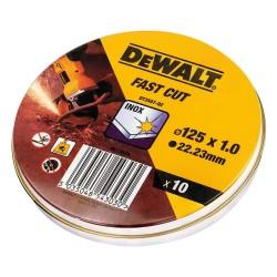 Disco de corte Dewalt Fast Cut dt3507-qz 10 Unidades 115 x 1 x 22,23 mm