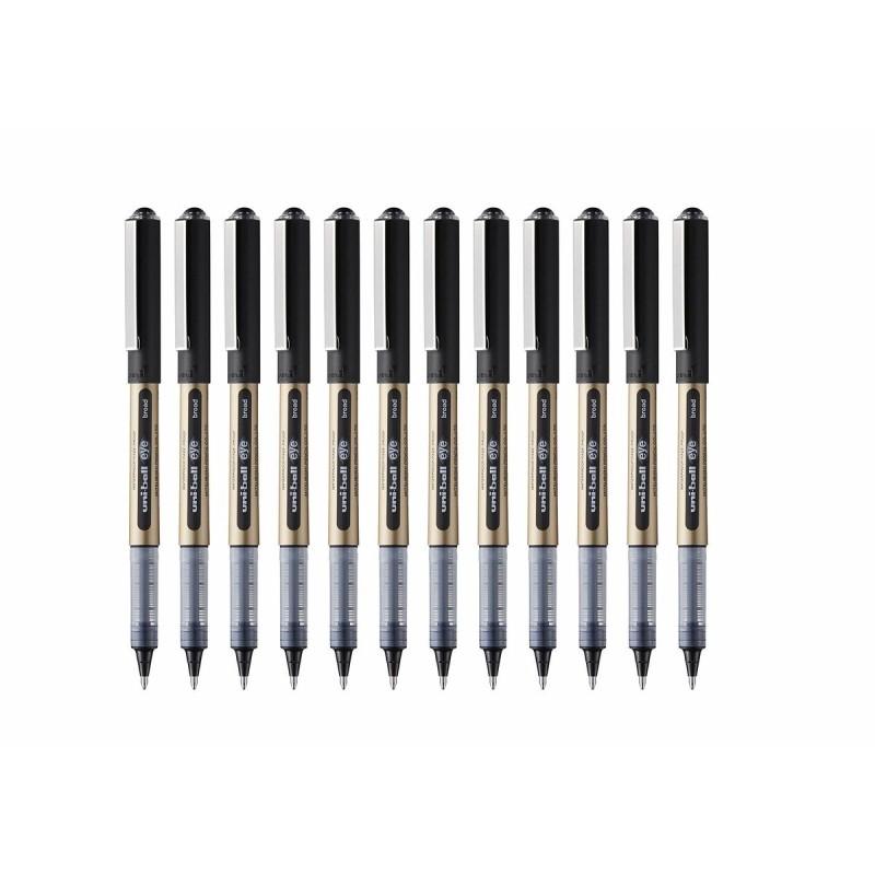 Boligrafo de tinta líquida Uni-Ball Rollerball Eye Broad UB-150 Negro 1 mm (12 Piezas)