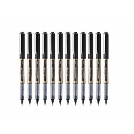 Boligrafo de tinta líquida Uni-Ball Rollerball Eye Broad UB-150 Negro 1 mm (12 Piezas)