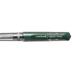 Boligrafo de tinta líquida Uni-Ball Signo Broad UM-153 W Verde 0,6 mm (12 Piezas)