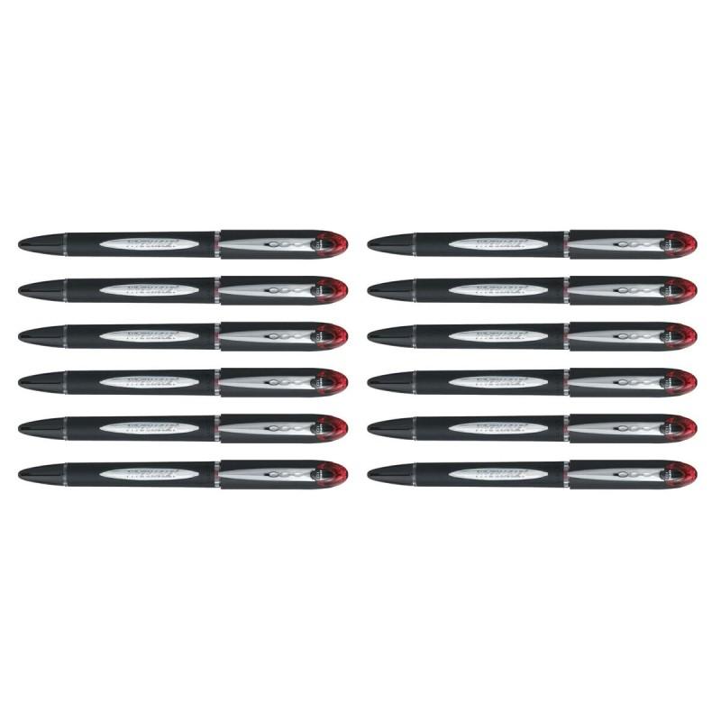 Bolígrafo de tinta líquida Uni-Ball Rollerball Jestsream SX-210 Rojo 12 Unidades