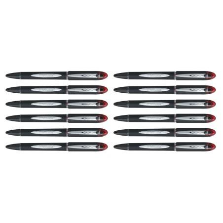 Bolígrafo de tinta líquida Uni-Ball Rollerball Jestsream SX-210 Rojo 12 Unidades