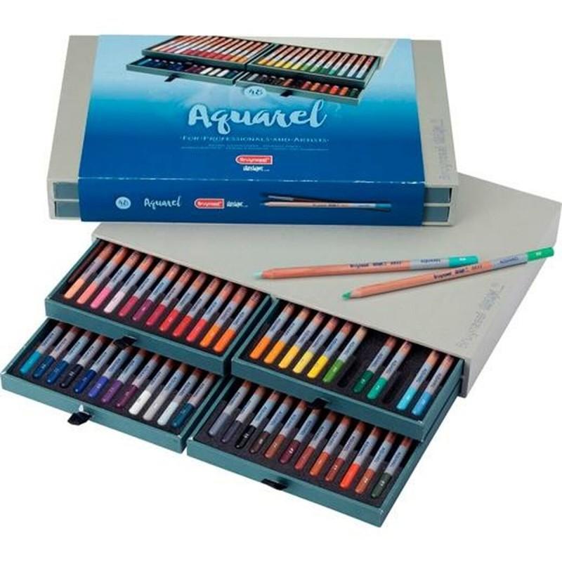 Lápices de Colores Acuarelables Bruynzeel Aquarel Multicolor 48 Piezas