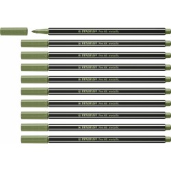 Rotuladores Stabilo Pen 68 metallic Leaf Verde (10 Piezas)