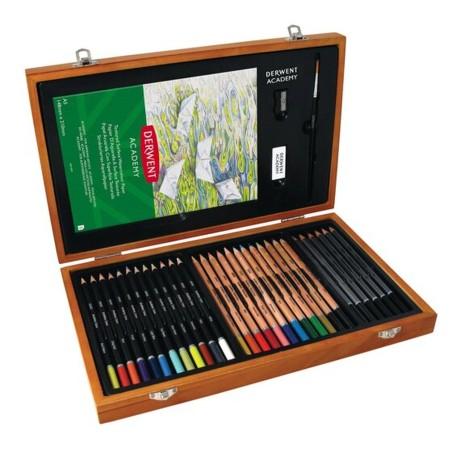 Set de Dibujo DERWENT Academy 35 Piezas Estuche de regalo