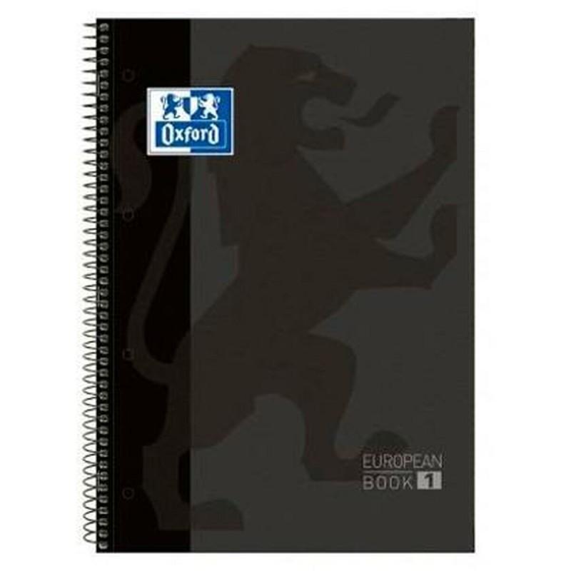 Cuaderno Oxford European Book Negro A4 5 Piezas