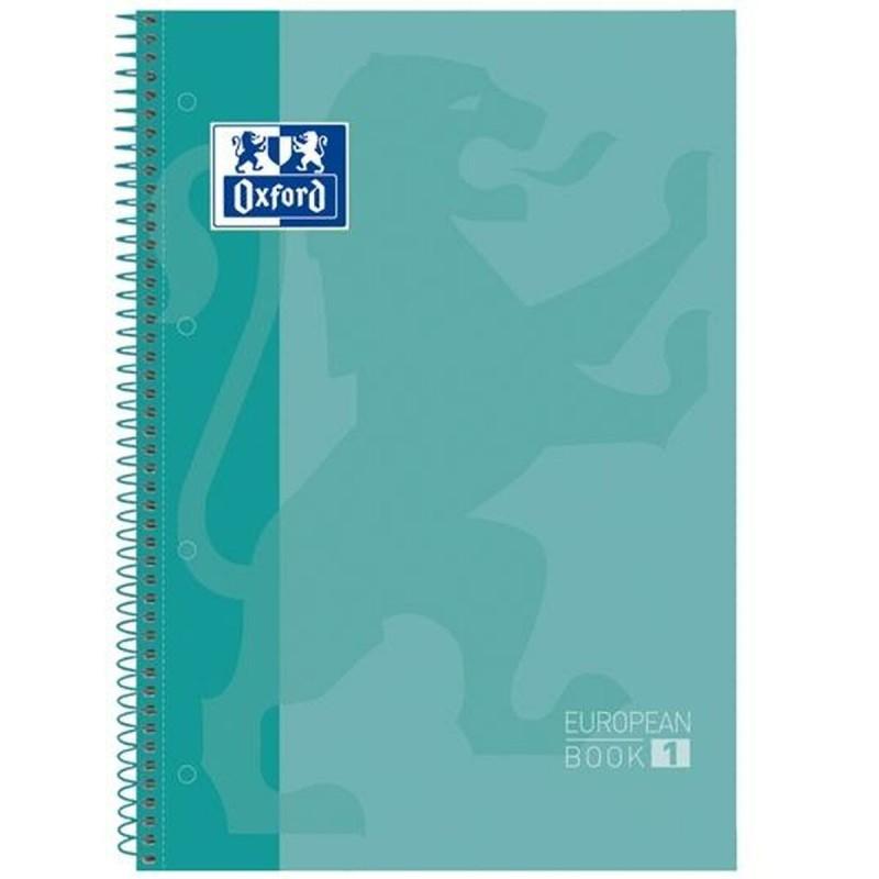 Cuaderno Oxford European Book Ice Menta A4 5 Piezas