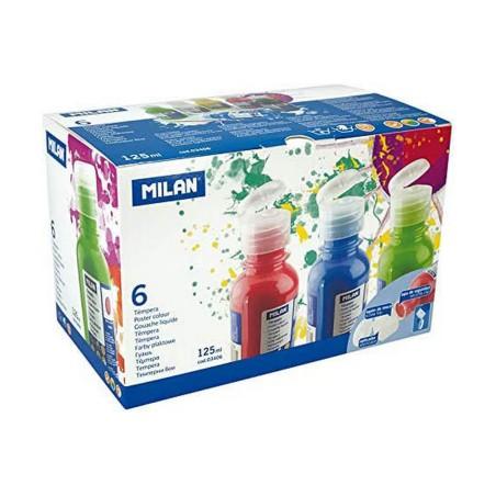 Témperas Milan 125 ml Azul Blanco Multicolor Pintura