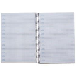 Cuaderno Lamela Naranja Cuarto 5 Piezas 80 Hojas