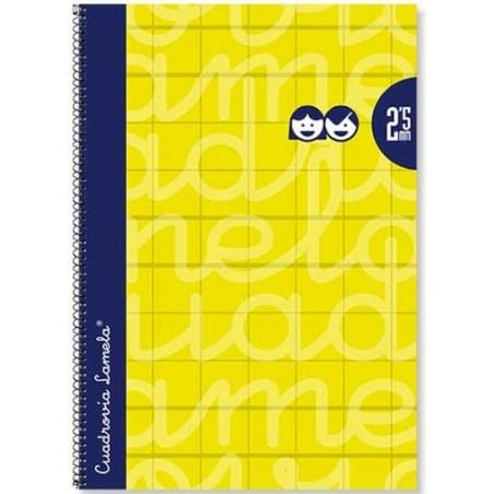 Cuaderno Lamela 4 mm Amarillo Din A4 5 Piezas 80 Hojas