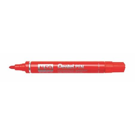 Rotulador permanente Pentel N50-BE Rojo 12 Piezas