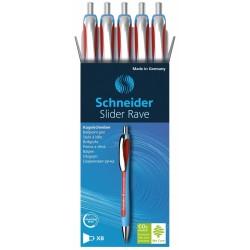 Bolígrafo Schneider Slider Rave XB Rojo (5 Piezas)