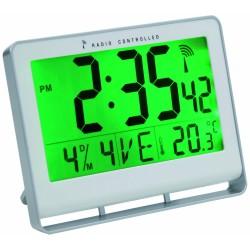 Reloj de Mesa Archivo 2000 ABS Gris Rectangular