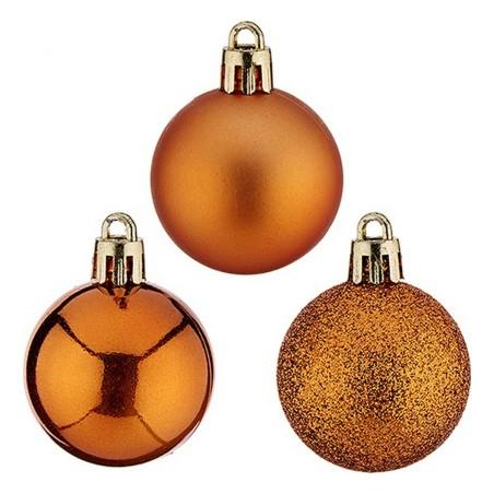 Bolas de Navidad Ø 4 cm 12 Unidades Naranja Plástico 4 x 5 x 4 cm