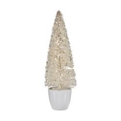 Árbol de Navidad Mediano 10 x 33 x 10 cm Blanco Plástico