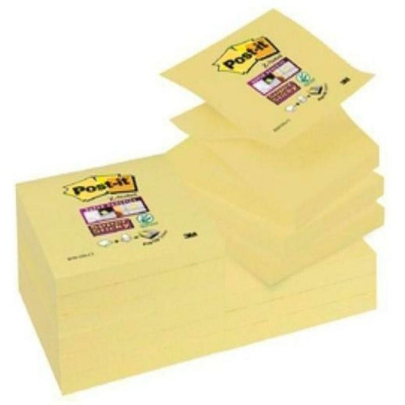 Notas Adhesivas Post-it CANARY YELLOW Amarillo 7,6 x 7,6 cm 12 Piezas 76 x 76 mm