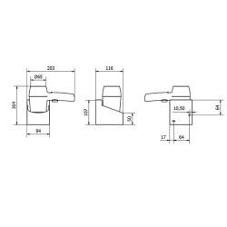 Secador de Pelo Jofel Soporte de Pared Blanco 1200 W