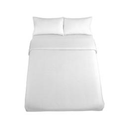 Juego de funda nórdica Alexandra House Living Qutun Blanco Cama de 180 4 Piezas