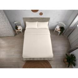 Juego de funda nórdica Alexandra House Living QUTUN Natural Cama de 180 4 Piezas