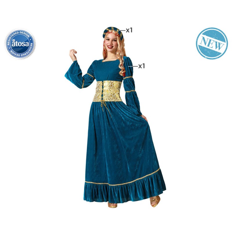 Disfraz para Adultos Reina Medieval XXL