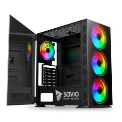 Caja Semitorre ATX Savio SAVGC-PRIMEX1 Negro