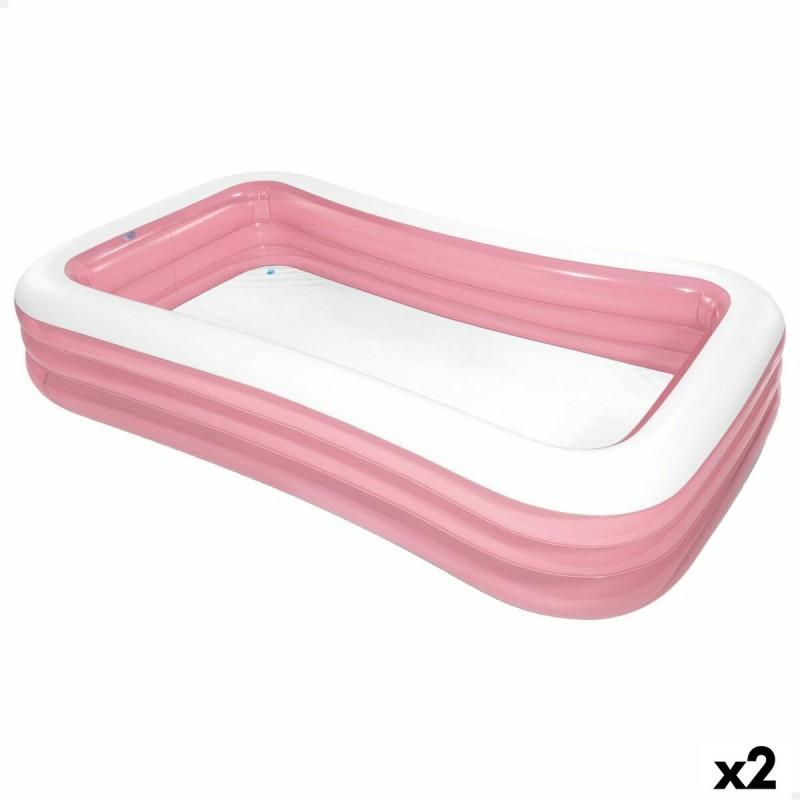 Piscina Hinchable para Niños Intex 1050 L 305 x 56 x 183 cm Rosa (2 Unidades)