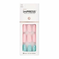 Uñas Postizas Kiss imPRESS color Dew Drop (30 unidades)