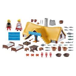 Playset Playmobil Astérix: Ordralfabetix Hut 71266 73 Piezas