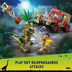 Playset Lego Jurassic Park 30th Anniversary 76958 Dilophosaurus Ambush 211 Piezas