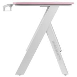 Mesa de Escritorio Mars Gaming MGD100RGBP Blanco Rosa Acero 100 x 60 cm