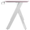 Mesa de Escritorio Mars Gaming MGD100RGBP Blanco Rosa Acero 100 x 60 cm