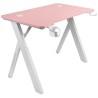 Mesa de Escritorio Mars Gaming MGD100RGBP Blanco Rosa Acero 100 x 60 cm