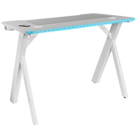 Mesa de Escritorio Mars Gaming MGD100RGBW Blanco Acero 100 x 60 cm