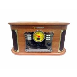 Tocadiscos Sunstech PXRC52CDWD Marrón Madera