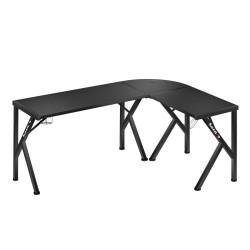 Mesa de Escritorio Gaming Huzaro Hero 6.3 Negro Acero Fibra de carbono 154 x 74 x 117 cm