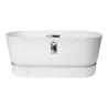 Maceta Elho Terrase 80 Wheels 35 x 78 x 34 cm Blanco