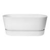 Maceta Elho Terrase 80 Wheels 35 x 78 x 34 cm Blanco